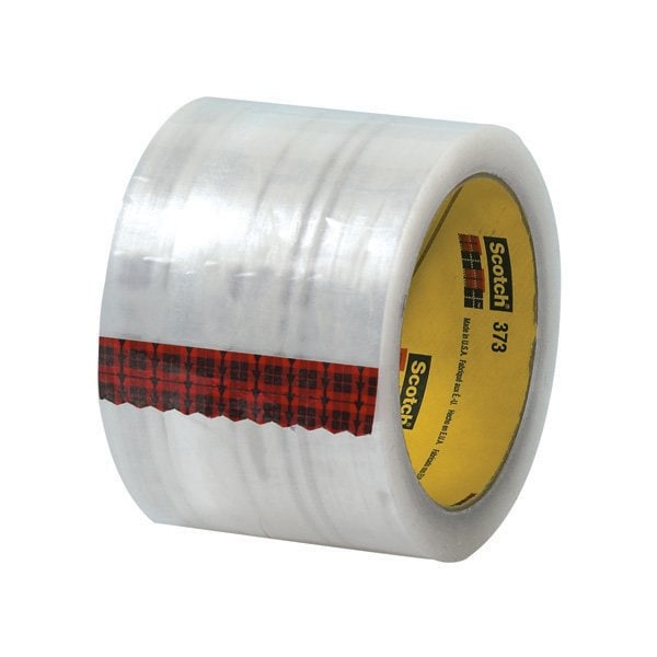 3M 3'' x 55 yds. Clear 3M 373 Carton Sealing Tape, 6PK T9053736PK - main